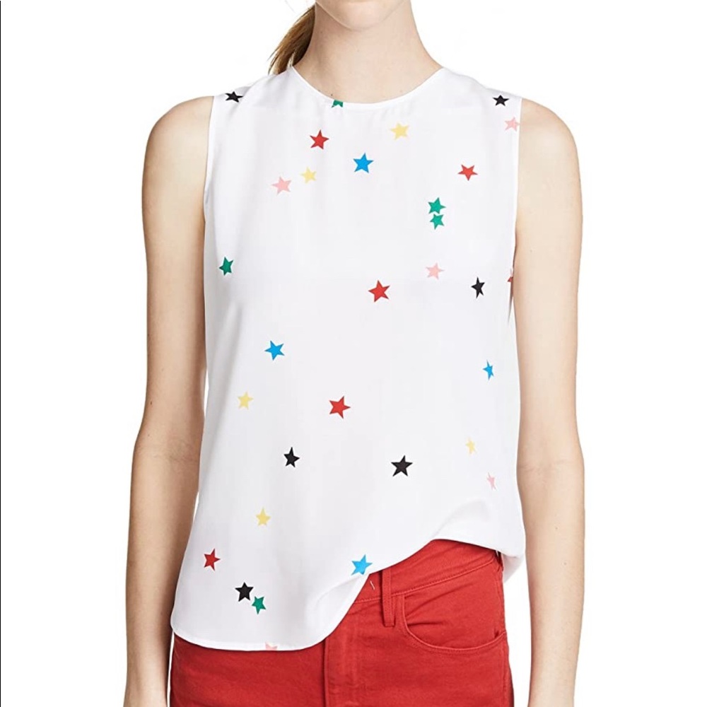 Equipment Star Cascade Sleeveless Blouse XS